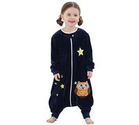 COOKY.D Owl Long Sleeve Baby Animal Sleeping Bags with Legs,1-3 Years