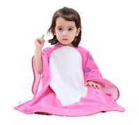 COOKY.D Rose Baby Poncho Kids Bath Towel Bathrobe 70x70 cm,0-6 Years | Quick-Drying and Soft Cotton,Cute Animal Head,Cute and Cozy,Ideal for After Swimming Lessons