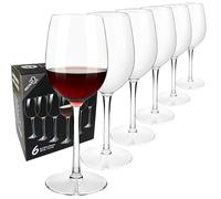 COOKY.D Tritan-Plastic Floating Red Wine Glass, Unbreakable, Elegant Long Stem Goblet, Unique Gift for Pool Wedding, Anniversary, Valentines Day, Birthday, Dishwasher Safe, 355ml, Set of 6