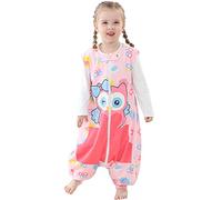 COOKY.D Unisex Baby Sleeping Bag with Feet,Wearable Breathable Toddler Blanket, Animal Sleeveless Sleepsuit for 5-6 Years, Owl