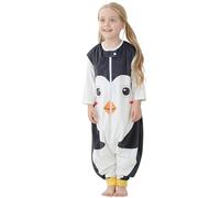 COOKY.D Unisex Baby Sleeping Bag with Feet,Wearable Breathable Toddler Blanket, Animal Sleeveless Sleepsuit for 5-6 Years,Oiseau Noir