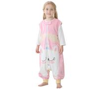 COOKY.D Unisex Baby Sleeping Bag with Feet,Wearable Breathable Toddler Blanket, Animal Sleeveless Sleepsuit for 1-3 Years,Monstre Rose
