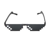 Cool 3 Bit MLG Pixelated Sunglasses Deal with It Glasses Pixel Sunglasses Uv400 Blue Light Blocking Glasses