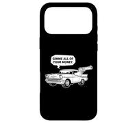 Cool 57 Muscle Car Design Gimme All of Your Money Cartoon Case for iPhone 17 Pro Max