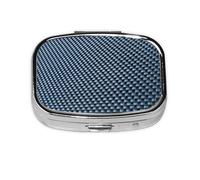 Cool Abstract Theme Print Square Pill Box,Portable for Pocket Or Purse Pill Organizer Pill Container Holder