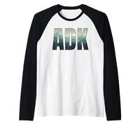 Cool Adirondack Mountains Adirondacks ADK Gift Raglan Baseball Tee