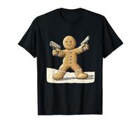 Cool Akimbo Cookie Man Costume for Biscuit and Guns Lovers T-Shirt