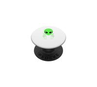 Cool Alien buddy peace sign funny Alien UFOs distressed PopSockets Adhesive PopGrip