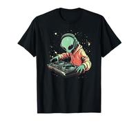 Cool Alien DJ Booth Emblem for Soundtrack Lovers T-Shirt