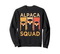 Cool Alpaca Squad Wearing Sunglasses Vintage Sweatshirt
