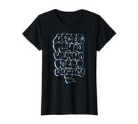 Cool Alphabet Graffiti 90s Style Bubbles Hiphop Graffiti Art Value Graphic T-Shirt, Women, Black, L