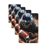 Cool American Football Car Air Freshener Cards for Women Men 4 Pack Cute Car Accessories Long Lasting Scent Car Diffuser Hanging Auto Aromatherapy Tablets Car Fresheners Gifts