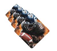 Cool American Football Car Air Freshener Cards for Women Men 4 Pack Cute Car Accessories Long Lasting Scent Car Diffuser Hanging Auto Aromatherapy Tablets Car Fresheners Gifts
