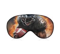 Cool American Football Eye Mask for Women & Men, Breathable & Adjustable Eye Cover, Ultra Soft Sleep Mask, Lightweight Travel Blindfold for Airplane, Nap, Night Sleeping