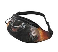 Cool American Football Fanny Pack for Men Women, Waterproof Sports Waist Bag Fashion Belt Bag Crossbody Bags Hip Bum Bag with Adjustable Strap Large Sling Bag Purse for Travel Hiking