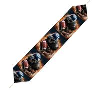 Cool American Football Table Runner for Dining Table, Short Plush Runners Washable & Durable Tablerunner Modern Home Decor for Wedding, Kitchen, Holiday 178*33cm