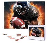 Cool American Football Wooden Puzzles 1000 Pieces Personalized Jigsaw Puzzle For Adults Interesting Custom Photo Puzzles Gift For Holiday Birthday Wedding Anniversay