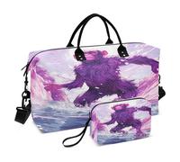 Cool Angry Chimpanzee Art Sports Swim Gym Bag Weekender Duffel Travel Bags Handbag with Makeup Storage Bag for Girls Men