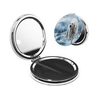 Cool Animal White Polar Bear Fashion And Exquisite Pocket Mirror, Compact And Practical