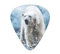 Cool Animal White Polar Bear Unique Guitar Picks With Clear Prints And Multiple Thicknesses