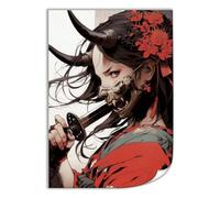 Cool Anime Fantasy Japanese Samurai Girl Poster Canvas Art Wall Decor Posters & Prints Paintings for Bedroom Living Room Decor for Mens Women Framed Unframed 12x18inch(30x45cm)