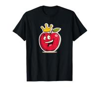 Cool Apple Graphic Costume with Funny King Crown T-Shirt