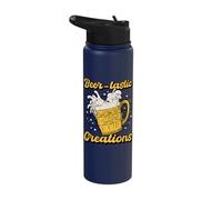 Cool Artist Beer-Tastic Creations Drawing Artist Stainless Steel Insulated Water Bottle