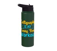 Cool Artist Calligraphy is My Proverb for Workout Art Stainless Steel Insulated Water Bottle