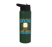 Cool Artist Ich Brauche nur einen Pinselzeichner [German Stainless Steel Insulated Water Bottle