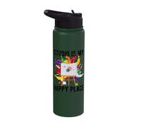 Cool Artist Studio ist Mein glücklicher Ort (German Stainless Steel Insulated Water Bottle