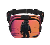 Cool Astronaut Fanny Pack Adjustable Crossbody Bag Large Waist Bag Travel Belt Bag Unisex Bum Bag