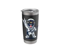 Cool Astronaut Guitar Player Retro Space Theme Design Stainless Steel Insulated Tumbler