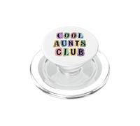 Cool Aunts Club Funny Auntie Leopard Pastel Ransom Notes PopSockets PopGrip for MagSafe