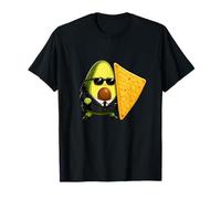 Cool Avocado Secret Agent with Nacho Shield T-Shirt