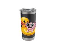 Cool Axolotl with Sunglasses Duck Float Stainless Steel Insulated Tumbler