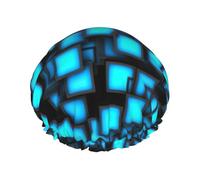 Cool Backgrounds Printed Hair Cover, Dual Layer Bathing Cap For Thick Hair, Reusable Headgear For Women