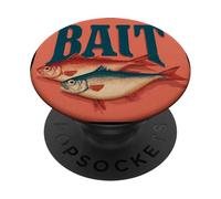 Cool Bait and Fishes Costume PopSockets Adhesive PopGrip