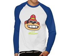 Cool Bananas Bingo Banana Splits Men's Baseball Long Sleeved T-Shirt