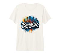 Cool Bangkok Graffiti Street Art Skyline Premium T-Shirt