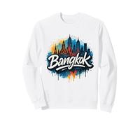 Cool Bangkok Graffiti Street Art Skyline Sweatshirt