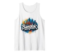 Cool Bangkok Graffiti Street Art Skyline Tank Top
