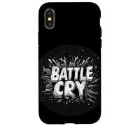 Cool Battle Cry Stamp Costume Case for iPhone X/XS