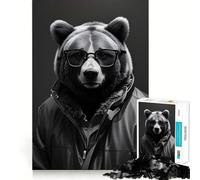 Cool Bear Bnw Jigsaw for Teenagers 1000 Pieces Brain Power, Clean Cut, Fun Challenge, (50x75cm)