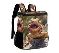 Cool Bearded Dragon Lizards Cooler Backpack Insulated Ice Chest Bag Lunch Box Rucksack for Men Women