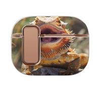 Cool Bearded Dragon Lizards Headphone Case Compatible with Airpod Pro 2 Protective Cover Cute Hard Case