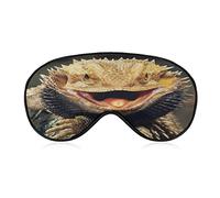 Cool Bearded Dragon Lizards Sleep Eye Mask Cute Blindfold Eye Covers Eyeshade for Women Men Gifts