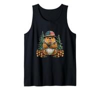 Cool Beaver Look with Woods for Dam Lovers Tank Top