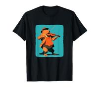 Cool Beaver Playing Violin Costume for a Musical Journey T-Shirt