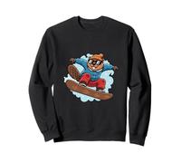 Cool Beaver Snowboarding Winter Extreme Sport Sweatshirt