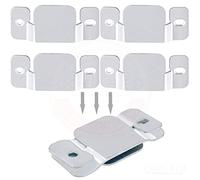 COOL BED 6 x Flush Concealed Mount Bracket, Heavy Duty Interlocking Hang Brackets For Headboard, Furniture Connector, Stainless Steel Wall Mount Hanger